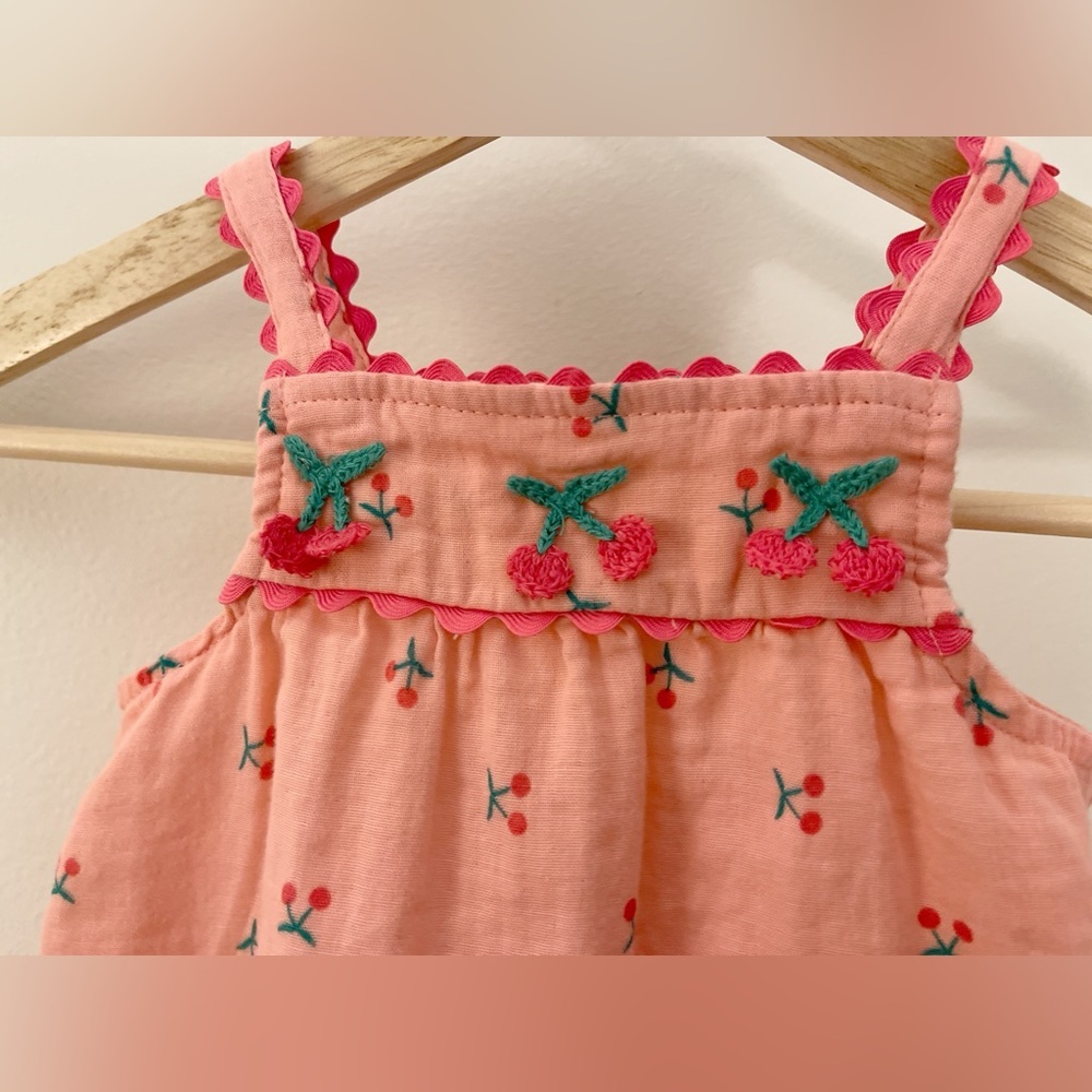 btween Pink top with Cherry Embroidery - Picture 3 of 5